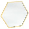 Los espejos hexagonales individuales pueden trabajar juntos en un patrón así como individualmente, creando una decoración reflec