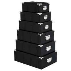Set 6 Cajas Negro