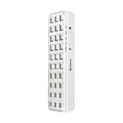 Lámpara de emergencia práctica y eficiente, ideal para iluminar espacios pequeños durante apagones. Equipada con 30 LED de alta 