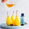 Llena tu espacio con el aroma cálido y acogedor de peras maduras bañadas en caramelo, azúcar moreno, vainilla dulce y almizcle. 