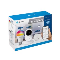 El combo smart home es ideal para iniciar la automatización de tu hogar de forma sencilla y accesible.

Incluye:

 	Cámara Wi-Fi