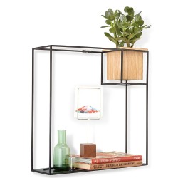 El estante flotante Cubist de Umbra es una pieza funcional y decorativa que añade un toque moderno a cualquier espacio. Con un c