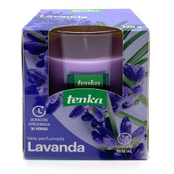 Vela lavanda 120 gr Tenka, ambienta y aromatiza todos los espacios de tu hogar creando sensaciones de bienestar y relajacion. He