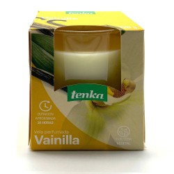 Vela vainilla 120 gr Tenka, ambienta y aromatiza todos los espacios de tu hogar creando sensaciones de bienestar y relajación. H