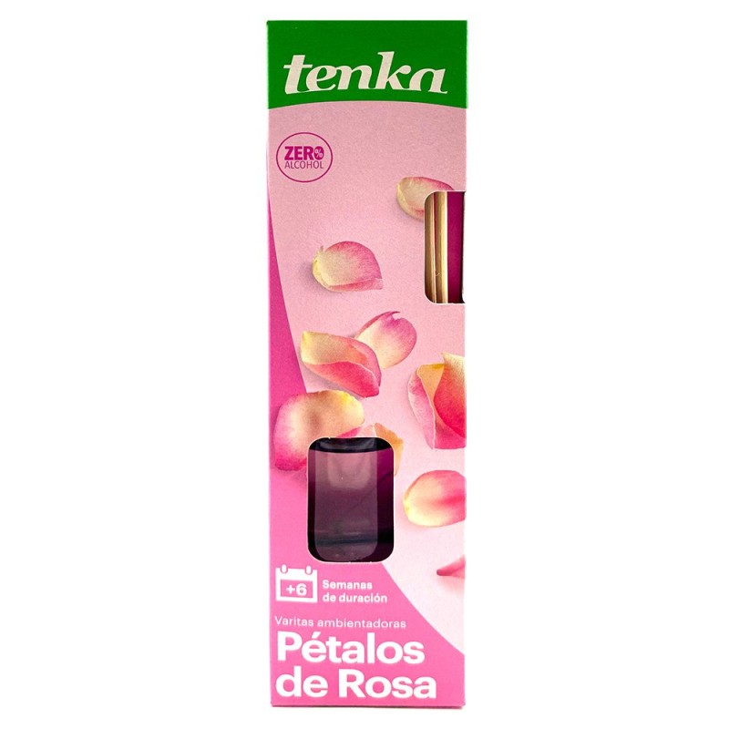 Este ambientador mikado calma el estado de ánimo y purifica pequeños ambientes. Tiene efecto relajante, ayuda a combatir el estr
