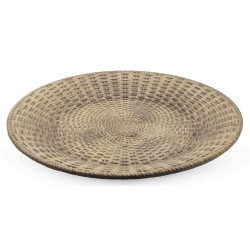 Este plato de madera decorativo es perfecto para agregar un toque natural y elegante a cualquier espacio. Ideal para utilizar co