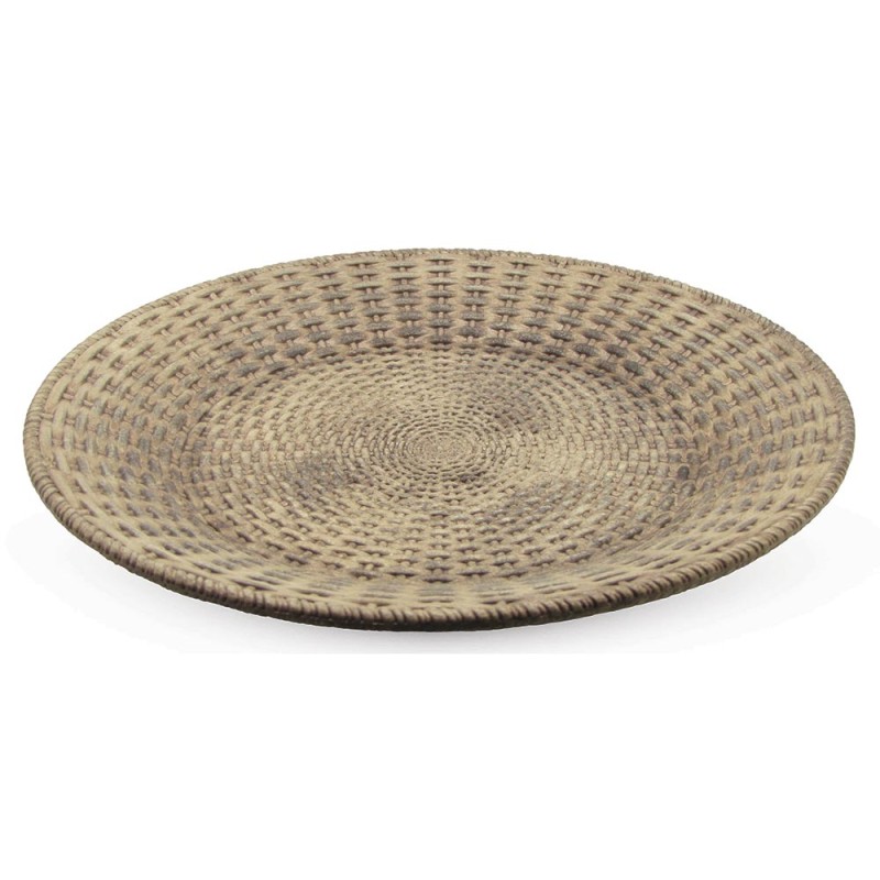 Este plato de madera decorativo es perfecto para agregar un toque natural y elegante a cualquier espacio. Ideal para utilizar co