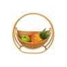 Frutero Ovalado De Ratan 33X33X Cm