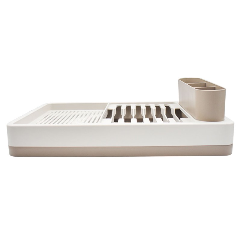 Escurridor De Platos Flat Gris Claro