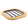 Porta Caliente De Metal Con Base De Bambu