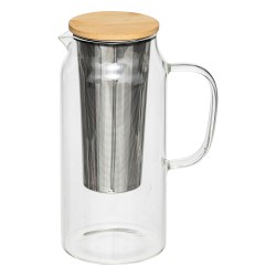 Disfruta de tus infusiones favoritas con esta tetera de 1.3 litros, ideal para preparar té de hojas sueltas, hierbas o mezclas f