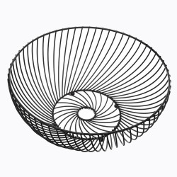 Organiza y exhibe tus frutas con elegancia gracias a este frutero circular de diseño práctico y decorativo. Su forma redonda per