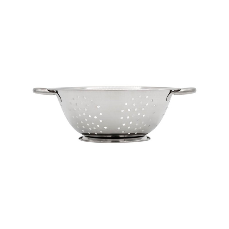 Colador profundo en acero inoxidable marca Qualité, ideal para cocinar, diseño elegante y práctico, para 2.8lts.
