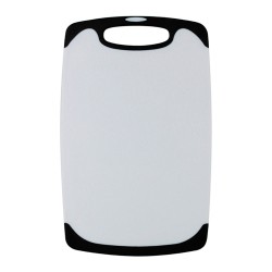 Tabla para picar, hecha de polipropileno, orillas de silicón antideslizante, ideal para cortar verduras, frutas o carnes. Color 