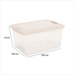 Mantén tus espacios limpios y organizados con este práctico juego de 2 cajas organizadoras. Ideales para guardar ropa, accesorio