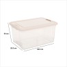Mantén tus espacios limpios y organizados con este práctico juego de 2 cajas organizadoras. Ideales para guardar ropa, accesorio