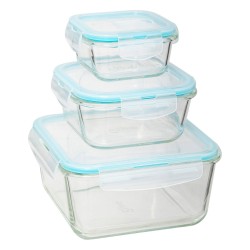 Organiza tu cocina y mantén tus alimentos frescos con este práctico juego de 3 contenedores. Perfectos para almacenar ingredient
