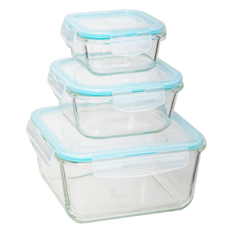 Organiza tu cocina y mantén tus alimentos frescos con este práctico juego de 3 contenedores. Perfectos para almacenar ingredient