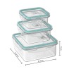 Organiza tu cocina y mantén tus alimentos frescos con este práctico juego de 3 contenedores. Perfectos para almacenar ingredient