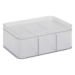 Mantén todo en su lugar con este práctico organizador de 3 divisiones. Ideal para cajones, escritorios, tocadores o estanterías,
