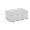 Mantén todo en su lugar con este práctico organizador de 3 divisiones. Ideal para cajones, escritorios, tocadores o estanterías,
