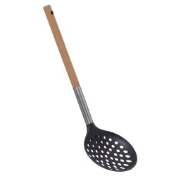 La herramienta perfecta para cocinar y servir con comodidad. La espumadera 5five está diseñada para escurrir líquidos y grasas, 