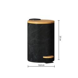 Perfecto para espacios pequeños, este bote de basura de 3 litros es ideal para baños, oficinas o escritorios. Compacto y funcion
