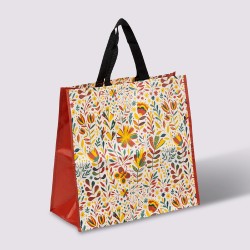 La bolsa para compras reutilizable, práctica y resistente, ideal para llevar tus productos de forma cómoda y segura. Su diseño e