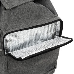 Haz tus compras más cómodas y sin esfuerzo con este carrito de súper con capacidad de 25 litros, ideal para transportar producto