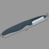 El pelador en 'D' zirco, ideal para pelar frutas y verduras con precisión y facilidad. Su diseño ergonómico y cuchilla afilada g