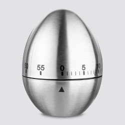 El temporizador de cocina en forma de huevo, ideal para medir tiempos de cocción con precisión. Su diseño práctico y funcional f