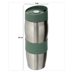 El termo 350 ml 5five mantiene tus bebidas calientes o frías por más tiempo gracias a su diseño térmico. Su tapa hermética evita