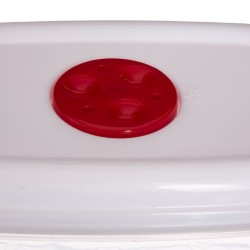 El juego de 5 contenedores, ideales para almacenar y conservar alimentos de manera organizada. Su diseño práctico y apilable opt