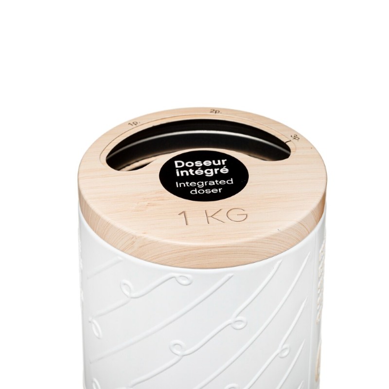 Mantén tu pasta fresca y organizada con este práctico contenedor para pasta de 1 kg. Diseñado para almacenar espaguetis, fideos 