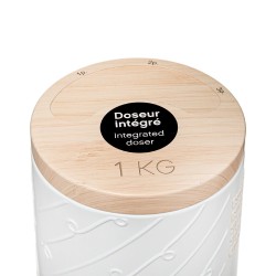Mantén tu pasta fresca y organizada con este práctico contenedor para pasta de 1 kg. Diseñado para almacenar espaguetis, fideos 