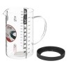 Mide con exactitud tus ingredientes líquidos o secos con esta taza medidora de 1 litro, un utensilio indispensable para cocinar 