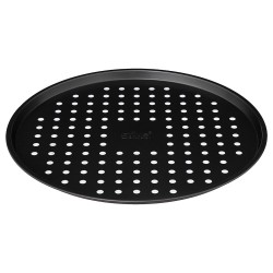 Prepara tus pizzas favoritas como un profesional con esta charola para pizza de 33 cm, diseñada para garantizar una cocción unif