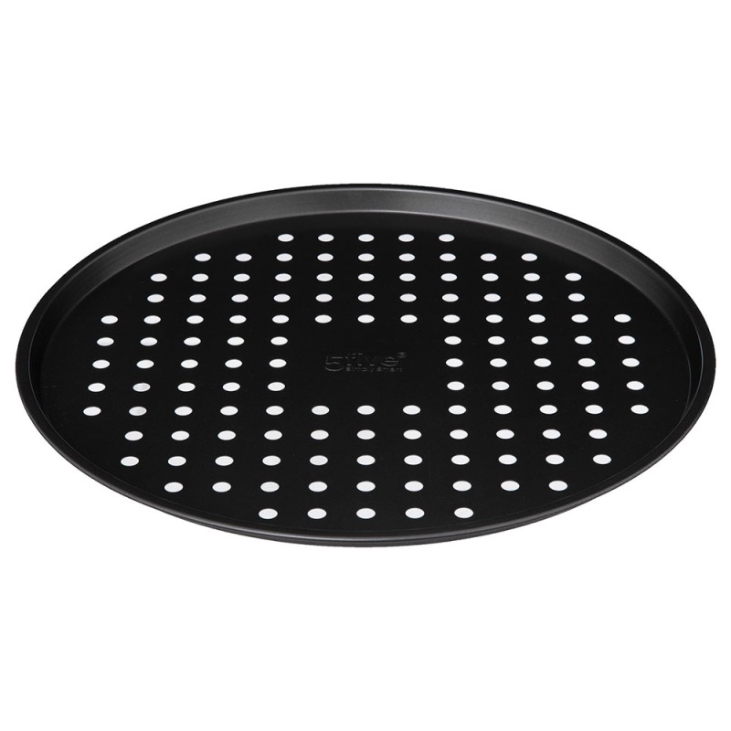Prepara tus pizzas favoritas como un profesional con esta charola para pizza de 33 cm, diseñada para garantizar una cocción unif