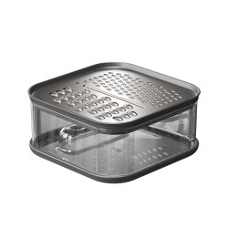 Prepara deliciosos platos con el Rallador de Queso de Acero Inoxidable de la marca 5FIVE. En color gris, este rallador combina p