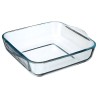 El refractario cuadrado de 22 cm es ideal para hornear, cocinar y servir directamente en la mesa. Su diseño resistente soporta a