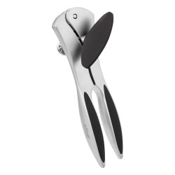 El abrelatas silver pro, diseñado para abrir latas de manera rápida y fácil. Su estructura resistente y ergonómica garantiza un 