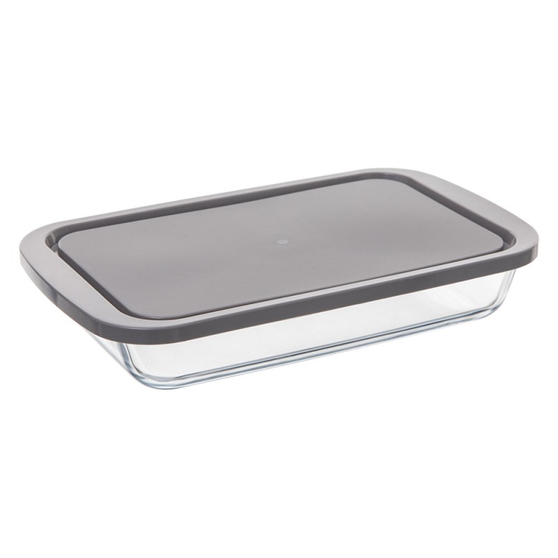 El refractario rectangular con tapa es ideal para hornear, almacenar y servir tus platillos favoritos. Su diseño resistente perm