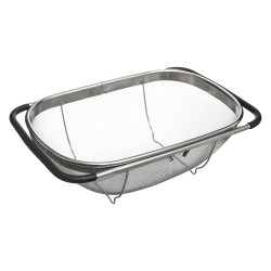 El colador expandible 5five, es práctico y versátil, ideal para escurrir alimentos con facilidad. Su diseño ajustable permite ad