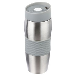 El termo 350 ml 5five mantiene tus bebidas calientes o frías por más tiempo gracias a su diseño térmico. Su tapa hermética evita