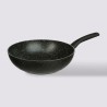 El wok de 5five es ideal para saltear, freír y cocinar con menos aceite. Su diseño permite una distribución uniforme del calor p