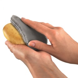 Ideal para limpiar sin rayar los utensilios de cocina, vajillas, superficies étc. Adecuado también para cepillar alimentos. Mate