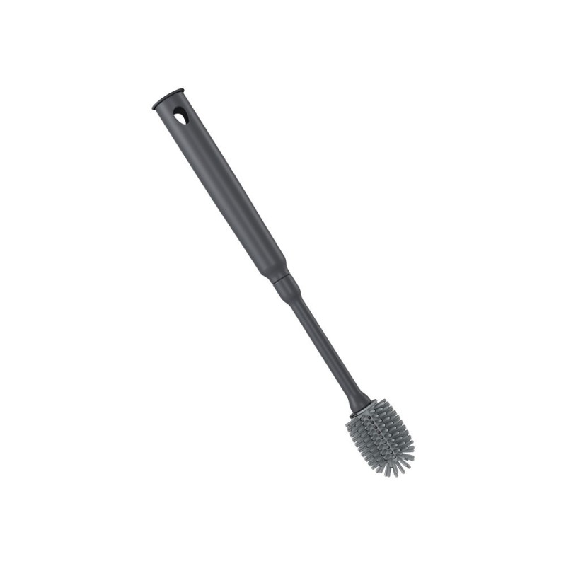 El cepillo de limpieza tiene una longitud que se adapta al objeto al limpiar y para guardar en un espacio reducido. Con cerdas e