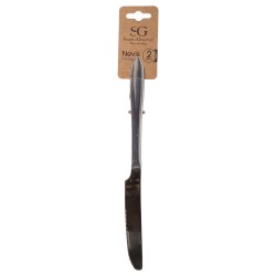 Prepara tus alimentos con el juego de 2 cuchillos Nevis de acero inoxidable de la marca Secret de Gourmet. Ideales para cualquie