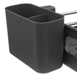 Maximiza el espacio en tu cocina con el escurridor expandible Etira, diseñado para adaptarse a diferentes tamaños de fregadero y
