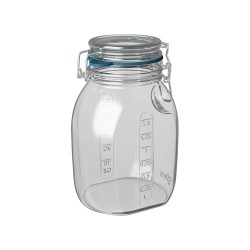 Mantén tus alimentos frescos y bien organizados con este frasco de 1.5 litros, ideal para almacenar ingredientes secos, snacks o